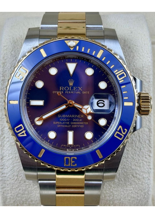 二手 ▶️ Rolex 勞力士 Submariner Date ◀️ 116613LB 金鋼藍藍 (40mm)